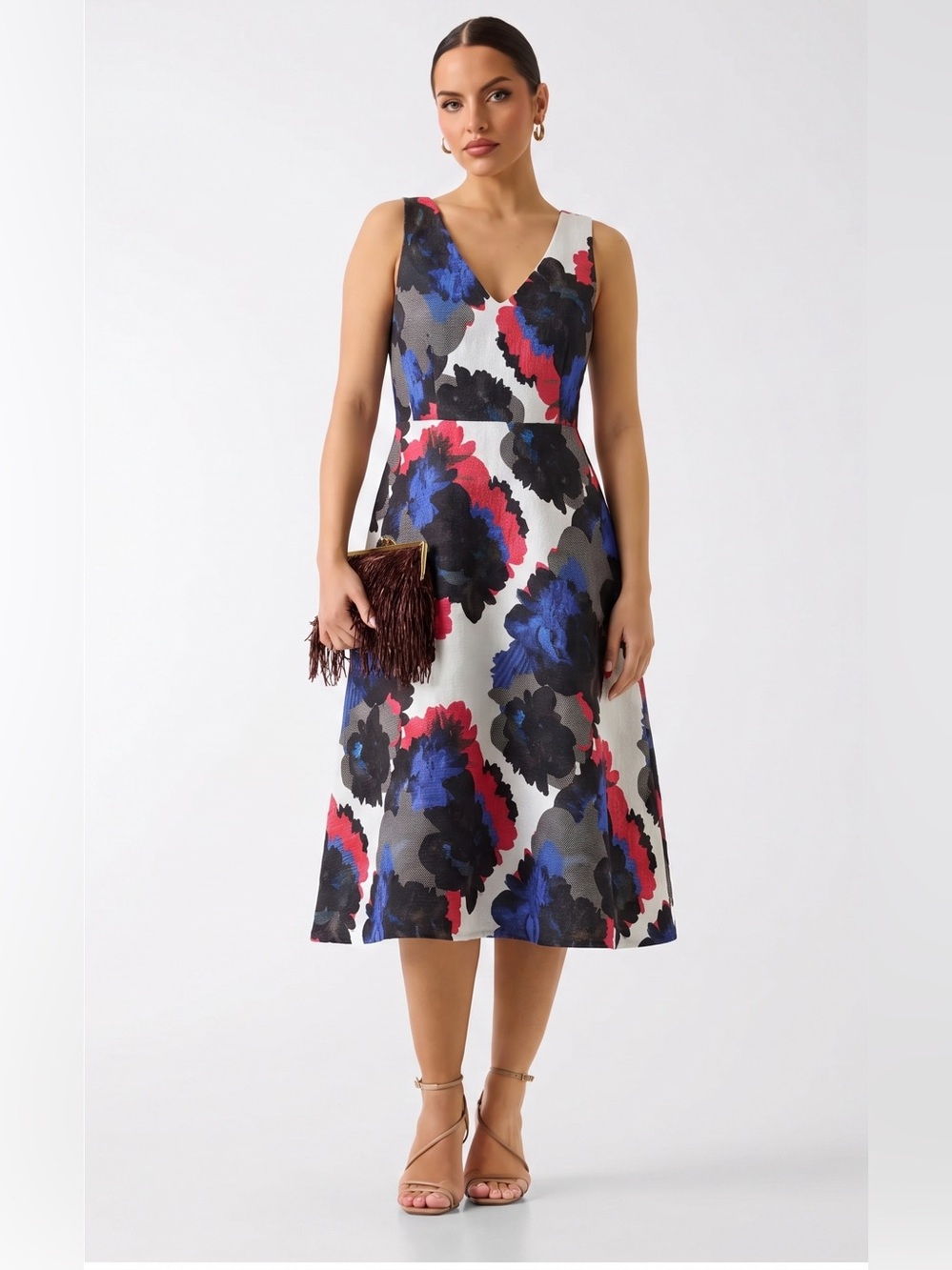 Warehouse Floral Print Dress - Size US 12
